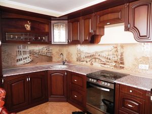 Огнеупорное стекло для фартука кухни цена